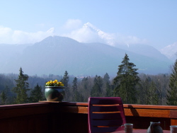 Ausblick auf Watzmann und ganze Gebirgskette 